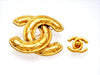 Vintage Chanel pin brooch CC logo large