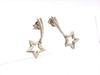 Vintage Chanel stud earrings silver shooting star