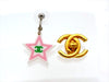 Vintage Chanel stud earrings CC logo star dangle