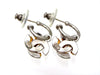 Vintage Chanel stud earrings double CC logo dangle