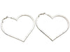 Vintage Chanel stud earrings big heart CC logo