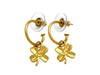 Vintage Chanel stud earrings CC logo clover dangle