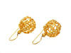 Vintage Chanel stud earrings CC logo ball dangle