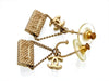 Vintage Chanel stud earrings CC logo bag dangle