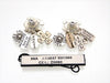 Vintage Chanel stud earrings CC logo charms dangle