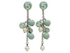 Vintage Chanel stud earrings No. 5 CC logo faux pearl dangle