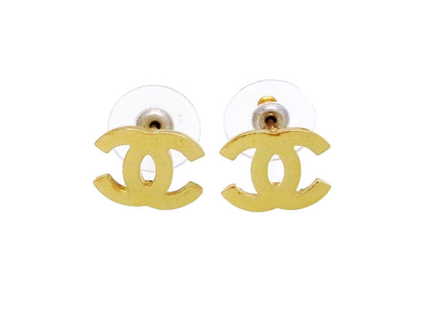 Vintage Chanel stud earrings CC logo double C