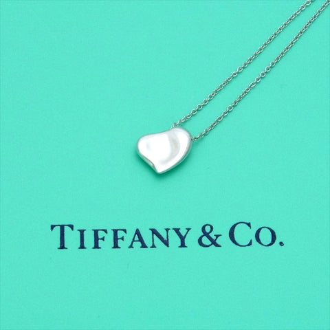 pre-owned Tiffany & Co chain necklace pendant Elsa Peretti full heart