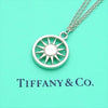 Pre-owned Tiffany & Co double chain necklace pendant Sun
