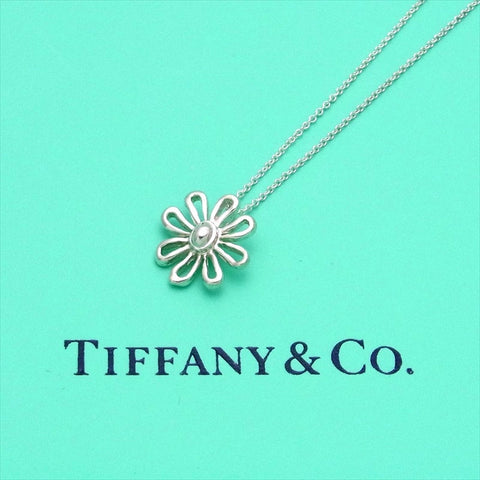 Pre-owned Tiffany & Co chain necklace pendant Paloma Picasso Daisy flower