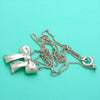 Pre-owned Tiffany & Co chain necklace pendant Ribbon bow
