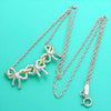 Pre-owned Tiffany & Co necklace triple ribbon 18K Gold