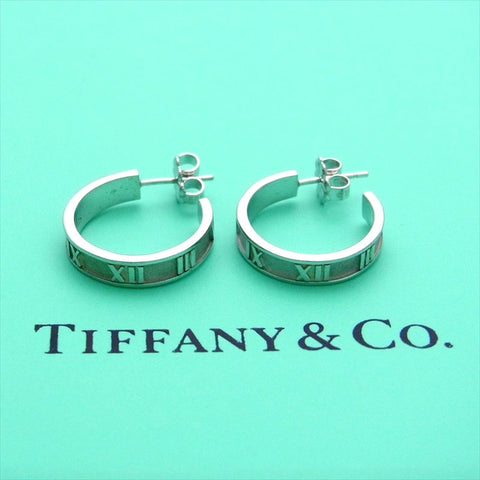 Pre-owned Tiffany & Co stud earrings Atlas hoop